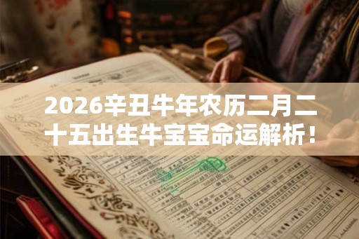 2026辛丑牛年农历二月二十五出生牛宝宝命运解析！
