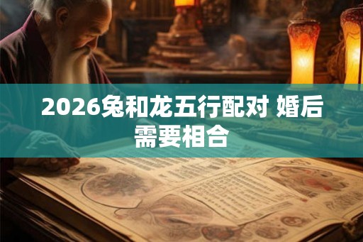 2026兔和龙五行配对 婚后需要相合