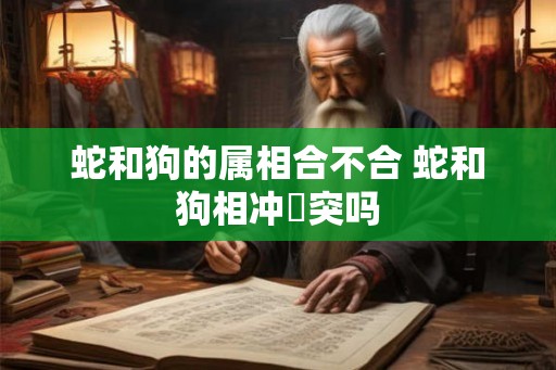 蛇和狗的属相合不合 蛇和狗相冲衝突吗 蛇和狗的属相合不合 蛇和狗相冲衝突吗