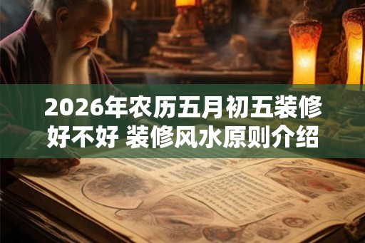 2026年农历五月初五装修好不好 装修风水原则介绍