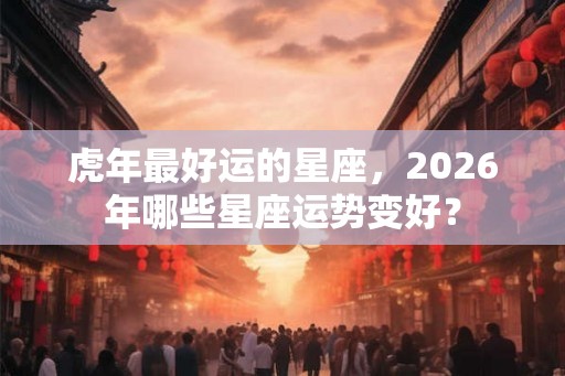 虎年最好运的星座，2026年哪些星座运势变好？