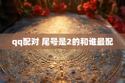 qq配对 尾号是2的和谁最配