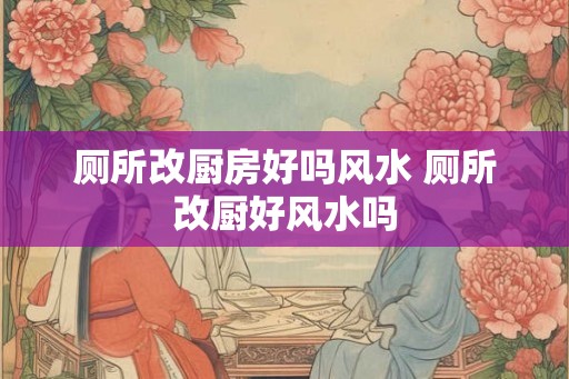 厕所改厨房好吗风水 厕所改厨好风水吗