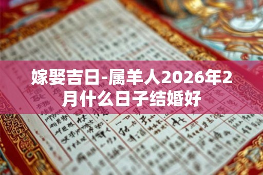 嫁娶吉日-属羊人2026年2月什么日子结婚好