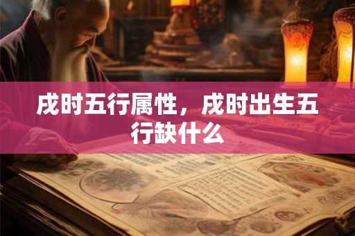 戌时五行属性，戌时出生五行缺什么