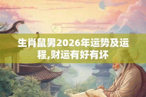 生肖鼠男2026年运势及运程,财运有好有坏