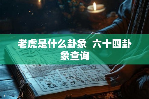 老虎是什么卦象  六十四卦象查询