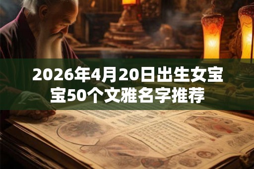 2026年4月20日出生女宝宝50个文雅名字推荐 2026年4月20日出生女宝宝50个文雅名字推荐