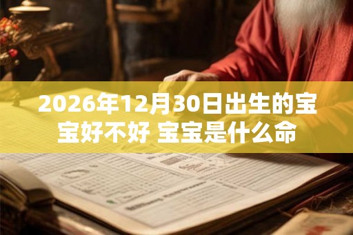 2026年12月30日出生的宝宝好不好 宝宝是什么命 2026年12月30日出生的宝宝好不好 宝宝是什么命