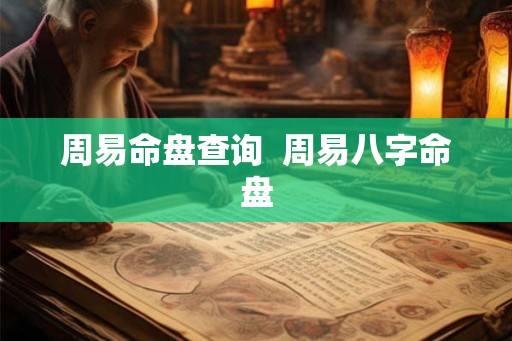 周易命盘查询 周易八字命盘 周易命盘查询 周易八字命盘
