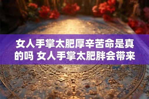 女人手掌太肥厚辛苦命是真的吗 女人手掌太肥胖会带来什么困扰
