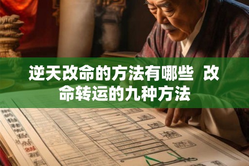 逆天改命的方法有哪些 改命转运的九种方法 逆天改命的方法有哪些 改命转运的九种方法