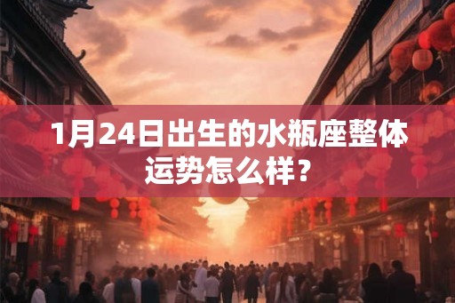 1月24日出生的水瓶座整体运势怎么样？
