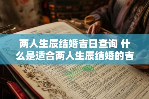 两人生辰结婚吉日查询 什么是适合两人生辰结婚的吉日查询