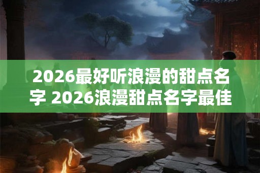 2026最好听浪漫的甜点名字 2026浪漫甜点名字最佳