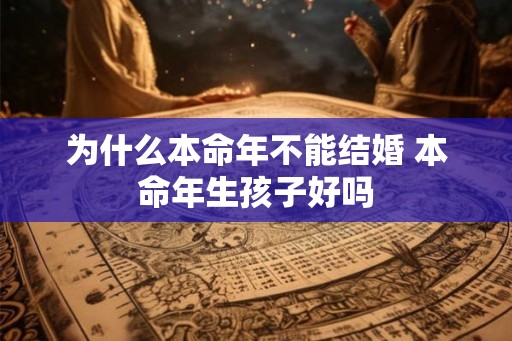为什么本命年不能结婚 本命年生孩子好吗