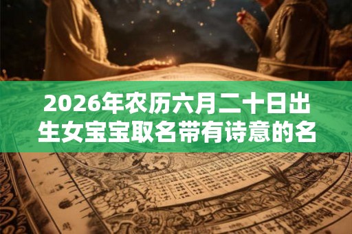 2026年农历六月二十日出生女宝宝取名带有诗意的名字
