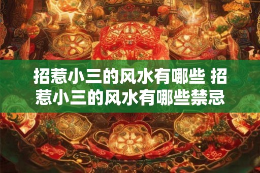 招惹小三的风水有哪些 招惹小三的风水有哪些禁忌