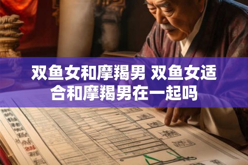 双鱼女和摩羯男 双鱼女适合和摩羯男在一起吗