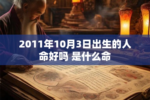 2011年10月3日出生的人命好吗 是什么命