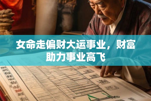 女命走偏财大运事业，财富助力事业高飞