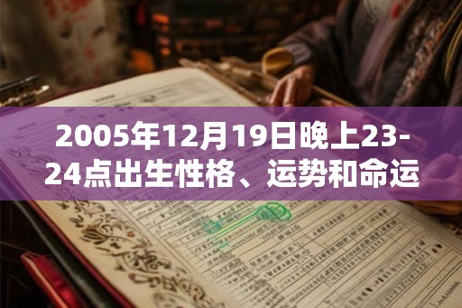 2005年12月19日晚上23-24点出生性格、运势和命运
