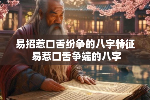 易招惹口舌纷争的八字特征 易惹口舌争端的八字