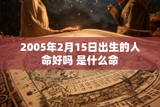 2005年2月15日出生的人命好吗 是什么命 2005年2月15日出生的人命好吗 是什么命