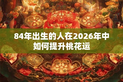 84年出生的人在2026年中如何提升桃花运