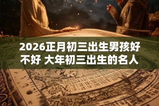 2026正月初三出生男孩好不好 大年初三出生的名人