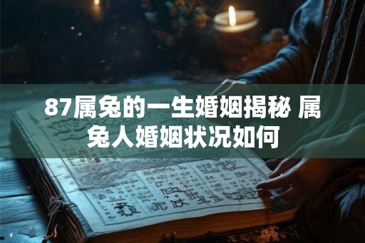 87属兔的一生婚姻揭秘 属兔人婚姻状况如何