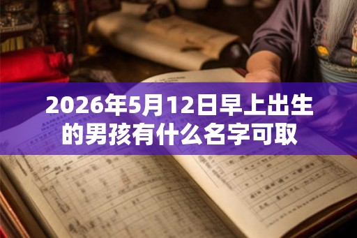 2026年5月12日早上出生的男孩有什么名字可取