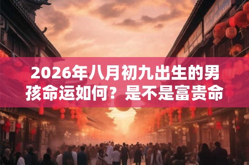 2026年八月初九出生的男孩命运如何?是不是富贵命呢? 2026年八月初九出生的男孩命运如何?是不是富贵命呢?
