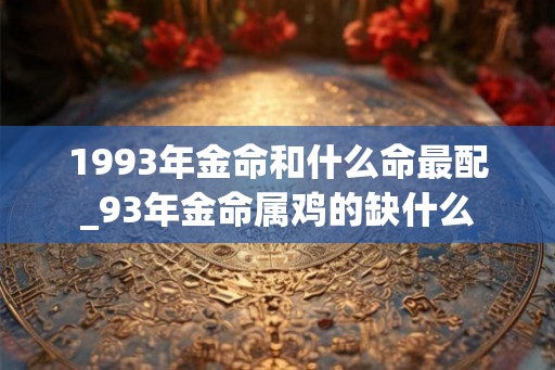 1993年金命和什么命最配_93年金命属鸡的缺什么