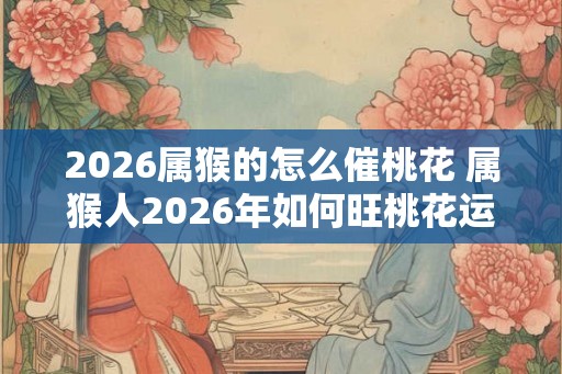 2026属猴的怎么催桃花 属猴人2026年如何旺桃花运