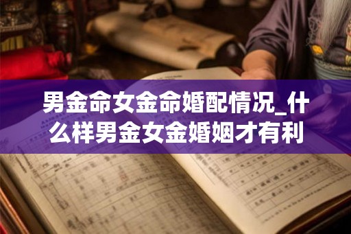 男金命女金命婚配情况_什么样男金女金婚姻才有利