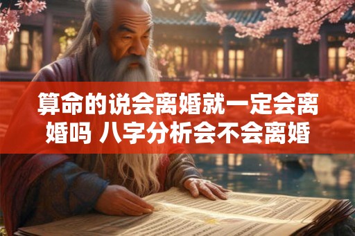算命的说会离婚就一定会离婚吗 八字分析会不会离婚