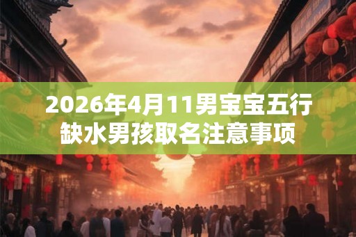 2026年4月11男宝宝五行缺水男孩取名注意事项