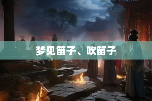 梦见笛子、吹笛子