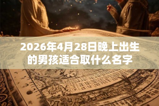 2026年4月28日晚上出生的男孩适合取什么名字