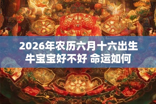 2026年农历六月十六出生牛宝宝好不好 命运如何