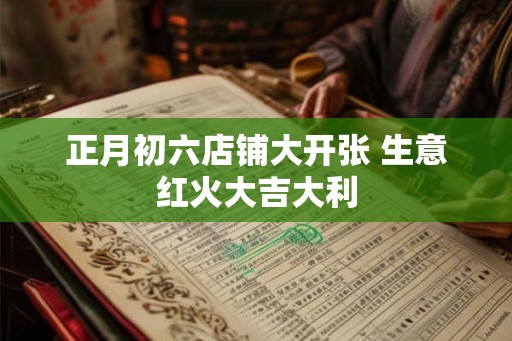 正月初六店铺大开张 生意红火大吉大利