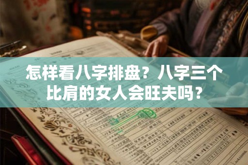 怎样看八字排盘？八字三个比肩的女人会旺夫吗？