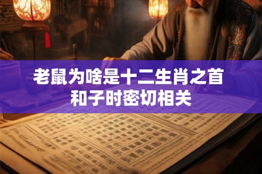 老鼠为啥是十二生肖之首 和子时密切相关