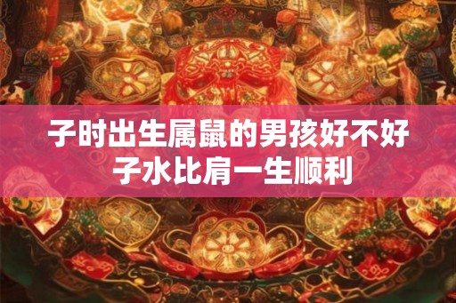子时出生属鼠的男孩好不好 子水比肩一生顺利