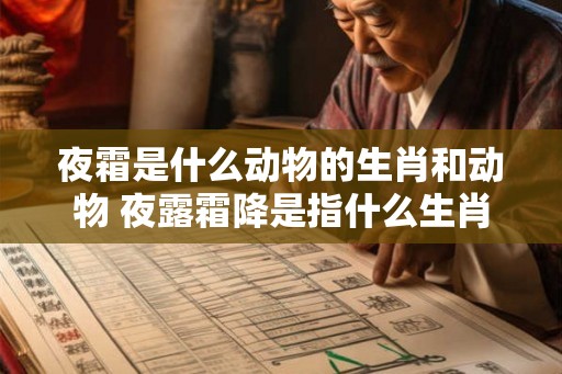 夜霜是什么动物的生肖和动物 夜露霜降是指什么生肖 夜霜是什么动物的生肖和动物 夜露霜降是指什么生肖