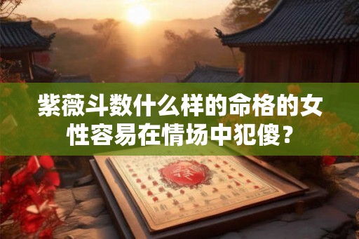 紫薇斗数什么样的命格的女性容易在情场中犯傻？