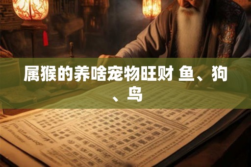 属猴的养啥宠物旺财 鱼、狗、鸟