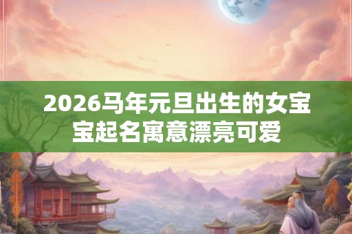2026马年元旦出生的女宝宝起名寓意漂亮可爱