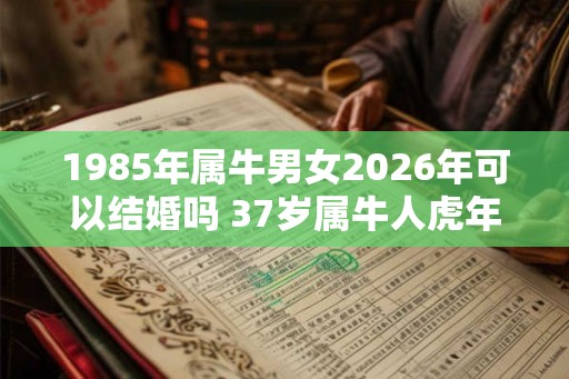 1985年属牛男女2026年可以结婚吗 37岁属牛人虎年结婚要注意什么